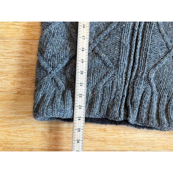 Vintage Energie Miss Sixty Mens Small Wool Sweater Cable Knit Sherpa Lined Italy - Picture 10 of 11